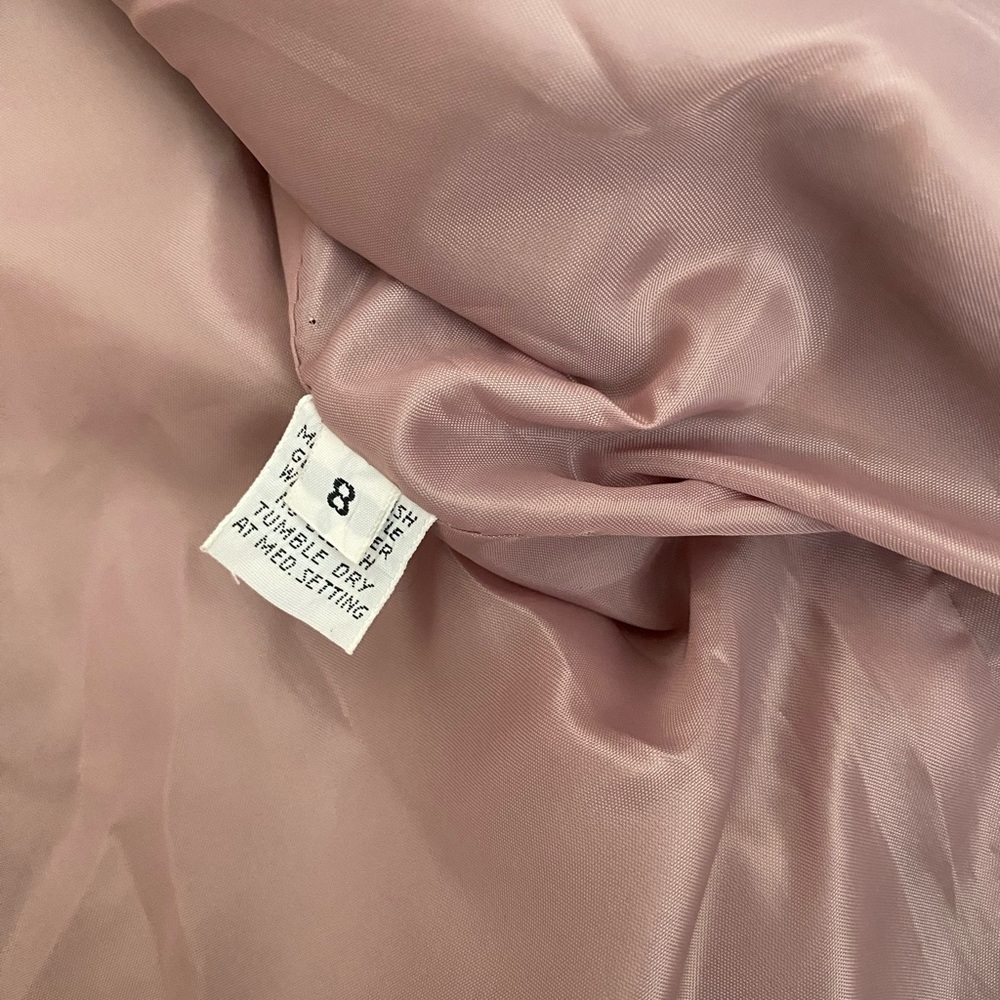 Vintage Samuel Robert by Peter Hatsi Androu Blush Pink Suede Like Blazer Jacket - Picture 11 of 12